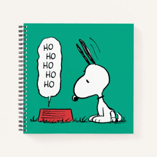 Peanuts   Snoopy Ho Ho Ho Food Dish Notebook