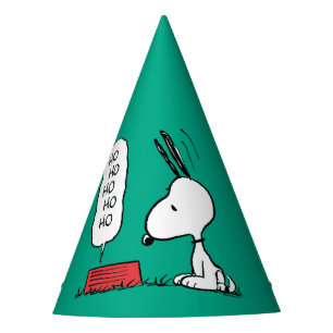Peanuts   Snoopy Ho Ho Ho Food Dish Party Hat