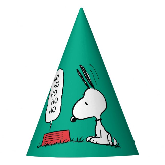 Peanuts | Snoopy Ho Ho Ho Food Dish Party Hat (Front)