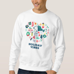 Peanuts Snoopy Holiday Happiness Heart Sweatshirt
