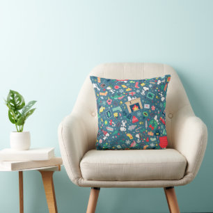 Peanuts   Snoopy Holiday Pattern Cushion