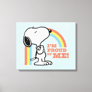 Peanuts   Snoopy I'm Proud of Me Canvas Print