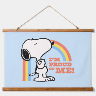 Peanuts   Snoopy I'm Proud of Me Hanging Tapestry