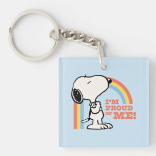 Peanuts   Snoopy I'm Proud of Me Key Ring