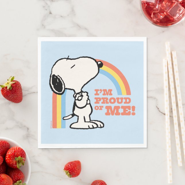 Peanuts | Snoopy I'm Proud of Me Napkin (Insitu)