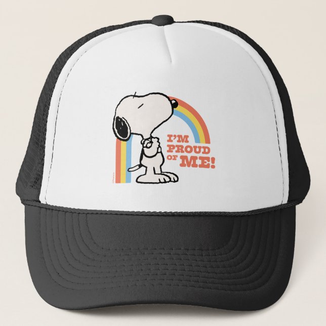 Peanuts | Snoopy I'm Proud of Me Trucker Hat (Front)