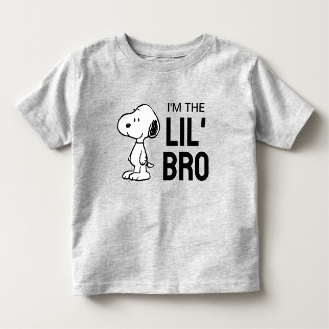 Peanuts | Snoopy I'm The Little Brother Toddler T-Shirt (Front)