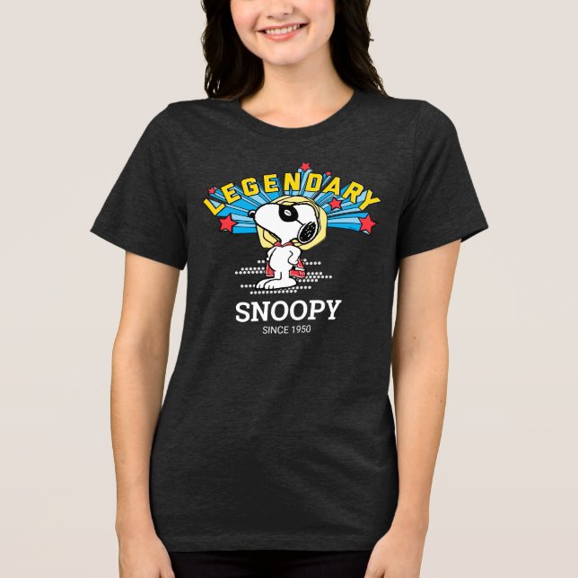 Peanuts | Snoopy is Legendary Tri-Blend Shirt (Front)