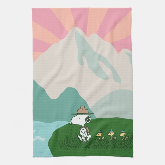 Peanuts | Snoopy Leader of the Pack Tea Towel (Vertical)