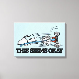 Peanuts   Snoopy & Linus Canvas Print