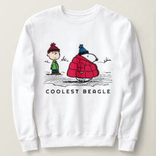 Peanuts Snoopy & Linus Down Filled Jacket Sweatshirt