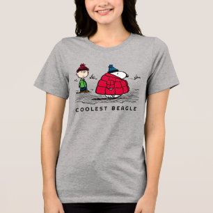 Peanuts   Snoopy & Linus Down Filled Jacket Tri-Blend Shirt