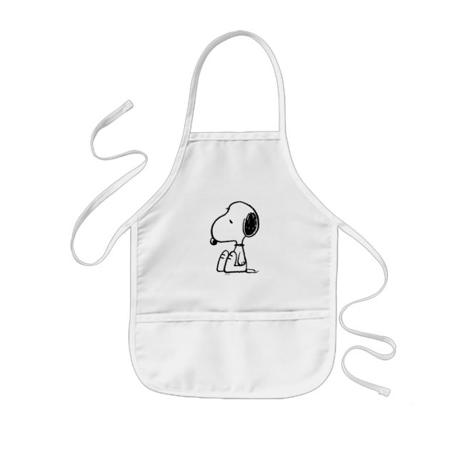 Peanuts | Snoopy Looking Down Kids Apron (Front)