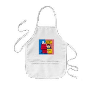 Peanuts Snoopy & Lucy Half & Half Kids Apron