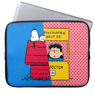 Peanuts Snoopy & Lucy Half & Half Laptop Sleeve