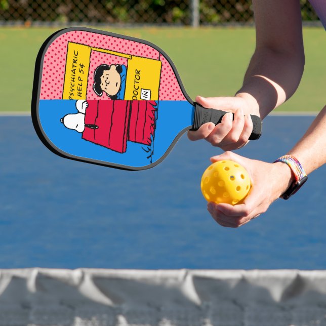 Peanuts | Snoopy & Lucy Half & Half Pickleball Paddle (Insitu)