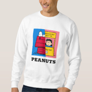 Peanuts   Snoopy & Lucy Half & Half Sweatshirt