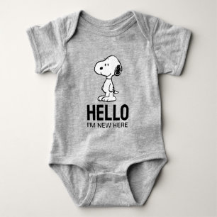 Peanuts Snoopy 'm New Here Baby Bodysuit