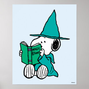 Peanuts Snoopy Magic Potions Halloween Poster