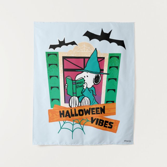 Peanuts Snoopy Magic Potions Halloween Tapestry (Front)