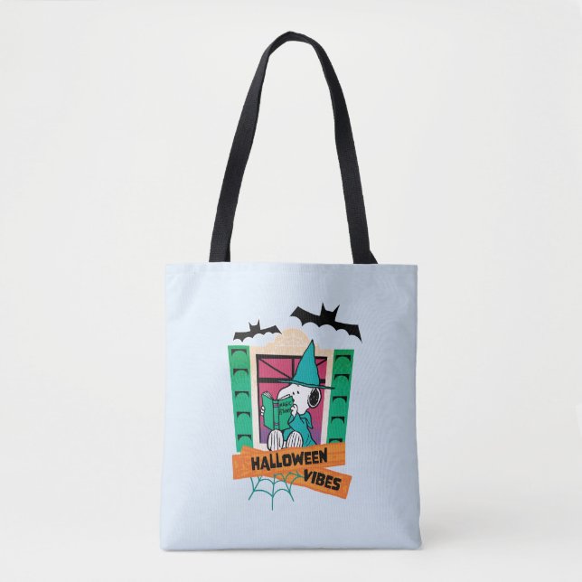 Peanuts Snoopy Magic Potions Halloween Tote Bag (Front)