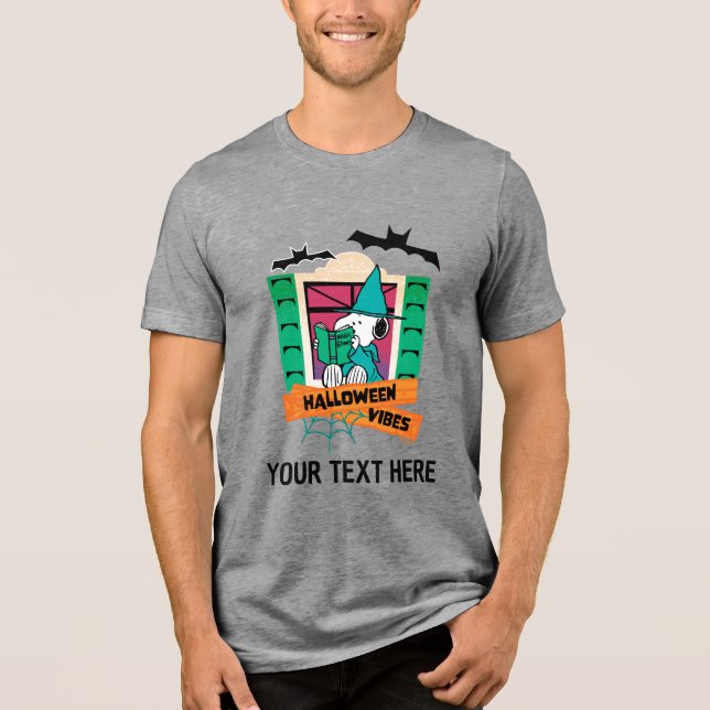 Peanuts Snoopy Magic Potions Halloween Tri-Blend Shirt (Front)