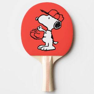 Peanuts   Snoopy Making the Catch Ping Pong Paddle