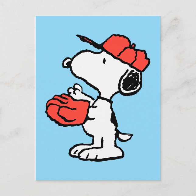 Peanuts | Snoopy Making the Catch Postcard (Front)