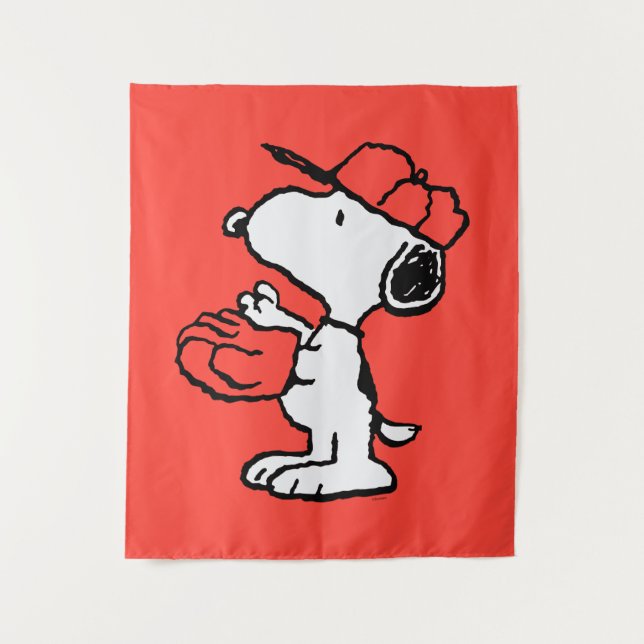 Peanuts | Snoopy Making the Catch Tapestry (Front)