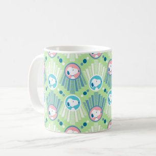 Peanuts   Snoopy Mint Green Deco Dreams Pattern Coffee Mug