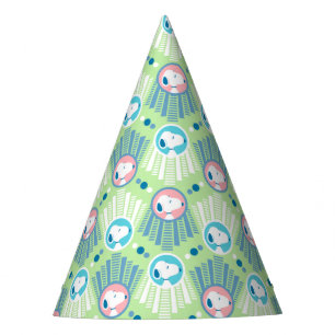 Peanuts   Snoopy Mint Green Deco Dreams Pattern Party Hat