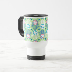 Peanuts   Snoopy Mint Green Deco Dreams Pattern Travel Mug