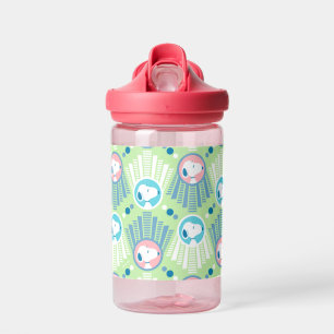 Peanuts   Snoopy Mint Green Deco Dreams Pattern Water Bottle