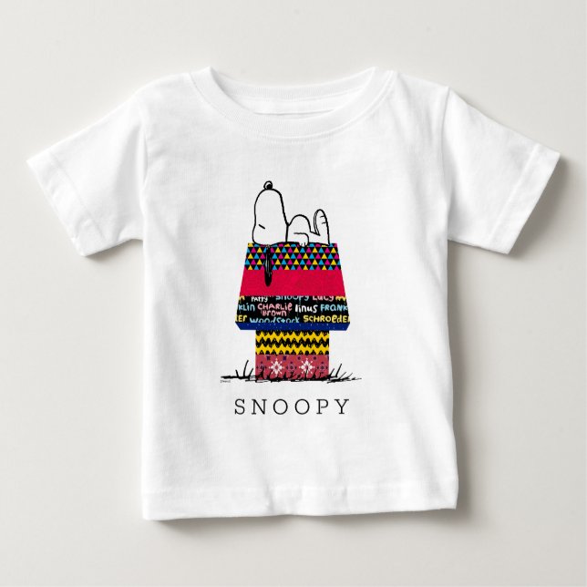 Peanuts | Snoopy Mixtape Doghouse Baby T-Shirt (Front)