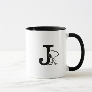 Peanuts   Snoopy Monogram J Mug