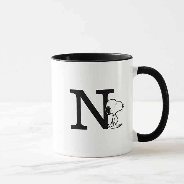 Peanuts | Snoopy Monogram N Mug (Right)