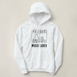 Peanuts   Snoopy Musical Notes Hoodie