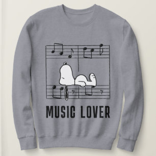 Peanuts   Snoopy Musical Notes Sweatshirt