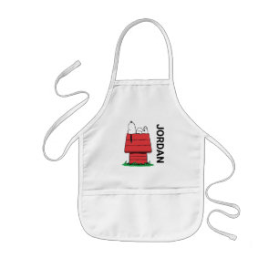 Peanuts   Snoopy Napping   Add Your Name Kids Apron