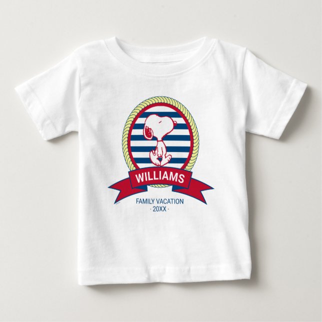 Peanuts | Snoopy Nautical Badge Baby T-Shirt (Front)