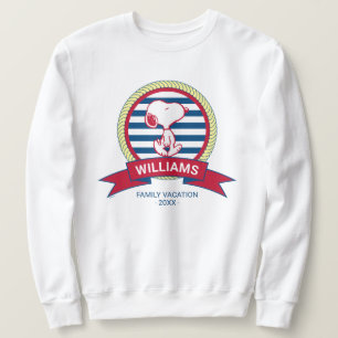 Peanuts Snoopy Nautical Badge Sweatshirt
