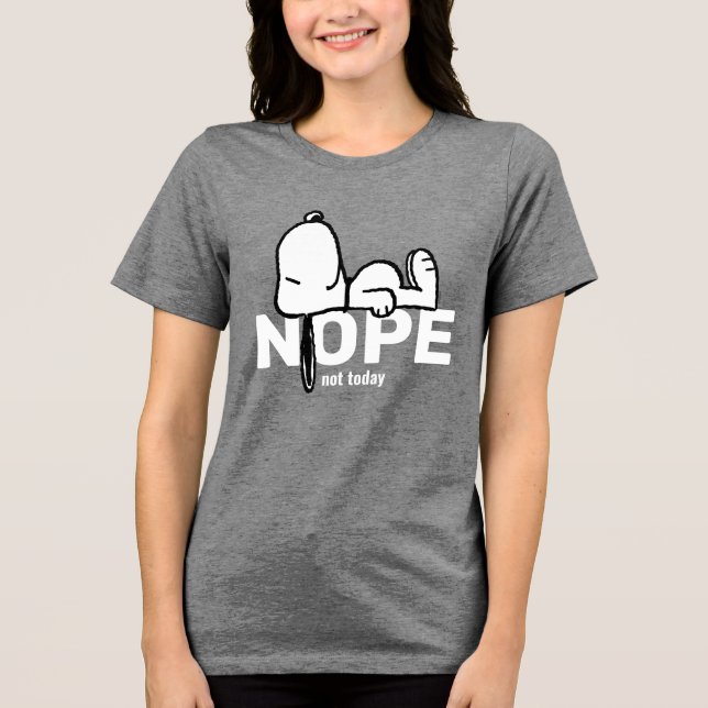 Peanuts | Snoopy Not Today Tri-Blend Shirt (Front)