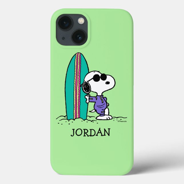 Peanuts | Snoopy Ocean High Tide | Add Your Name Case-Mate iPhone Case (Back)
