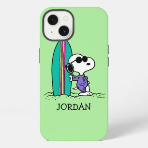 Peanuts Snoopy Ocean High Tide Add Your Name iPhone 13 Case