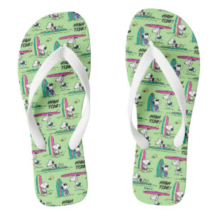 Peanuts   Snoopy Ocean High Tide Pattern Jandals