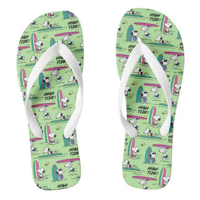 Peanuts | Snoopy Ocean High Tide Pattern Jandals (Footbed)