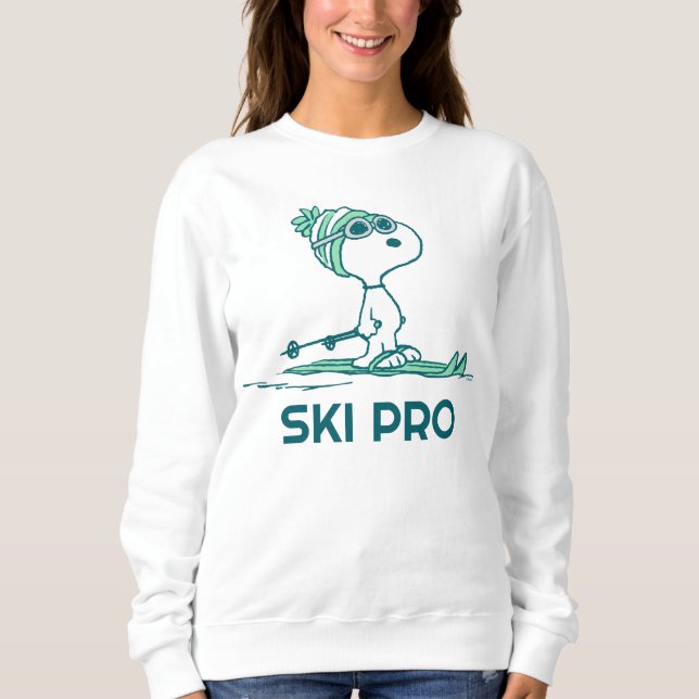 Peanuts | Snoopy on Skis Sweatshirt (Front)