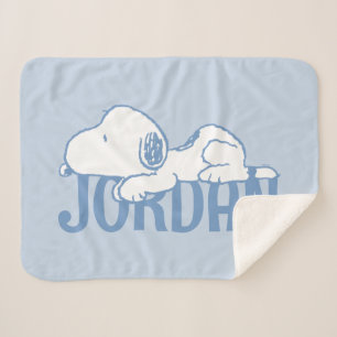 Peanuts Snoopy Pastel Baby Sherpa Blanket