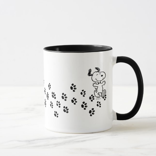 Peanuts |  Snoopy Paw Print Path Mug (Right)