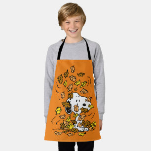 Peanuts Snoopy Pile of Leaves Apron